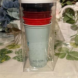 kate spade Multicolor Reusable Travel Cup Set of 4